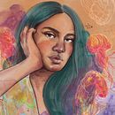 Meu projeto do curso: Retrato Ilustrado com Procreate. Projekt z dziedziny Trad, c, jna ilustracja, Grafika wektorowa, Ilustracja c, frowa i Portret użytkownika Bella Rech - 14.09.2022