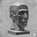 U3 : La tête. Un projet de Beaux Arts, Peinture, Peinture numérique, Illustration numérique, Dessin numérique, Illustration traditionnelle, Direction artistique, Infographie, Créativité, Dessin de portrait, Dessin réaliste , et Dessin artistique de zagara - 16.09.2022