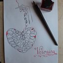 PROGETTO CORSO CALLIGRAFIA MODERNA. Een project van Traditionele illustratie van Veronica Azzarito - 16.09.2022