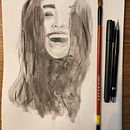 Mi proyecto del curso: Pintura artística con tinta china. Un projet de Illustration traditionnelle, Beaux Arts, Peinture, Dessin au cra, on, Dessin de portrait, Dessin artistique et Illustration à l'encre de Mercedes Baca - 17.09.2022