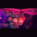 Tarde de juegos retro . Un progetto di Illustrazione tradizionale, Character design, Illustrazione digitale, Arte concettuale, Disegno digitale, Narrativa e Teoria del colore di Kevin Cruz - 17.09.2022