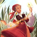 My project for course: Female Cartoon Character Design with Procreate. Un proyecto de Ilustración tradicional, Ilustración digital y Dibujo digital de Yaroslava Yatsuba - 19.09.2022