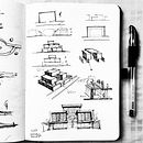 Private Villa . Qatar. Design, Sketching, Sketchbook, and Architecture project by Saleh Alenzave - 09.20.2022