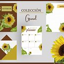 Mi proyecto del curso "Ilustración botánica con acuarela": Colección Girasol. Un progetto di Illustrazione tradizionale, Belle arti, Pittura, Disegno, Pittura ad acquerello e Illustrazione botanica di Elsa Nidia Mauricio Balbuena - 18.09.2022