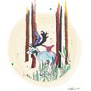 Mi proyecto del curso: Ilustración con técnicas manuales de rayado y dripping. Un progetto di Character design, Belle arti, Pittura, Pittura ad acquerello, Disegno di ritratti e Disegno artistico di Estefania Trias Puig - 20.09.2022