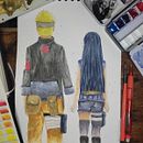 Mi proyecto del curso: Ilustración manga en acuarela. Traditional illustration, Drawing, Watercolor Painting, and Manga project by Ana María Dueñas Rodríguez - 09.13.2022