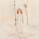 My project for course: Sketching People with Watercolor . Membuat sketsa, Lukisan Cat Air, Dan Gambar Gambar proyek oleh cappiellolou - 09.23.2022