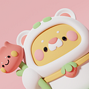 My project for course: Kawaii Character Creation in 3D with Blender  Ein Projekt aus dem Bereich Traditionelle Illustration, Design von Figuren, Digitale Illustration, 3-D-Modellierung und Manga von Joey Pham - 19.09.2022