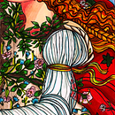 DETALLE DEL NACIMIENTO DE VENUS DE BOTTICELLI. Un projet de Illustration traditionnelle, Beaux Arts, Peinture, Créativité, Dessin au cra, on, Dessin, Carnet de croquis, Dessin artistique, Peinture décorative, Dessin aux cra , et ons de couleur de vilaro_art - 23.09.2022