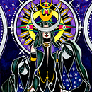 DIOSA HÉCATE. Un projet de Illustration traditionnelle, Beaux Arts, Peinture, Créativité, Dessin au cra, on, Dessin, Carnet de croquis, Dessin aux cra , et ons de couleur de vilaro_art - 23.09.2022