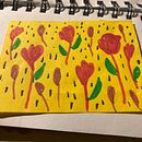 My project for course: Botanical Patterns in a Sketchbook: Conquer the Blank Page. Projekt z dziedziny Trad, c, jna ilustracja, Pattern design, R, sunek botaniczn i Sketchbook użytkownika georged93 - 23.09.2022