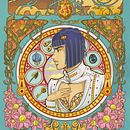 Proyecto Art Nouveau Bruno Bucciarati (Jojos Golden Wind). Un proyecto de Ilustración tradicional, Bellas Artes, Ilustración digital, Dibujo de Retrato, Dibujo artístico, Dibujo digital y Pintura digital de Francisco C monzo - 23.09.2022