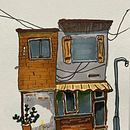My project for course: Expressive Architectural Sketching with Colored Markers. Esboçado, Desenho, Ilustração arquitetônica, Sketchbook e Ilustração com tinta projeto de Rujit Desai - 24.09.2022