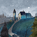 Mon projet du cours : Paysages imaginaires et peinture numérique sur Photoshop. Een project van  Schetsen,  Tekening, Digitale illustratie,  Architecturale illustratie y Verhaallijn van victoria_draganova - 25.09.2022