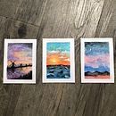 Mini Landscapes. Traditional illustration project by Caroline Daleffe - 09.27.2022