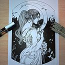 Mi proyecto del curso: Dibujo artístico con tinta. Traditional illustration, Drawing, Artistic Drawing & Ink Illustration project by Nieves Pantión - 09.27.2022