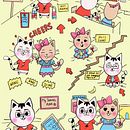 Illustrated me and my boyfriend as kawaii cats and drew our story.. Un proyecto de Ilustración tradicional, Diseño de personajes, Ilustración digital y Manga de Sakshi Vaidya - 25.09.2022