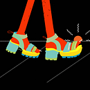 Summer Walk . Traditional illustration, Motion Graphics, Animation, Art Direction, Br, ing, Identit, Character Design, and Editorial Design project by Chloe Kendall - 07.10.2019