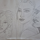 Portraits sous différents angles Ein Projekt aus dem Bereich Bleistiftzeichnung, Porträtzeichnung und Zeichnung von tatiana - 29.09.2022
