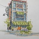My project for course: Expressive Architectural Sketching with Colored Markers. Projekt z dziedziny Sketching,  R, sunek,  R, sunek architektoniczn, Sketchbook,  R i sunek atramentem użytkownika steve_holman26 - 29.09.2022