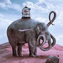 Elefulpo (Rouge Gastón). Matte Painting, Photomontage, and Fine Arts project by Gastón Rouge - 05.21.2022