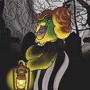 Brujita nocturna. Un progetto di Illustrazione tradizionale, Character design, Animazione di personaggi, Animazione 2D, Illustrazione digitale, Disegno digitale e Illustrazione animata di Nana Paolucci - 30.09.2022