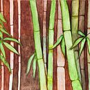 Bambus. Projekt z dziedziny Trad, c, jna ilustracja, Malowanie akwarelą, R i sunek botaniczn użytkownika Paula Bernardi - 02.09.2022