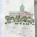 My project for course: Expressive Architectural Sketching with Colored Markers . % maxhanafi tarafından hazırlanan Eskiz çizimi, Çizim, Mimari İllüstras, on, Eskiz defteri, Mürekkep İllüstras, Ve onu projesi - 10.02.2022