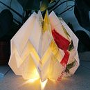 Mijn project van de cursus: Zelf papieren lampen maken. Artesanato, Design e fabricação de móveis, Design de iluminação, Papercraft, Decoração de interiores, e DIY projeto de Ruth Vermeulen - 02.10.2022