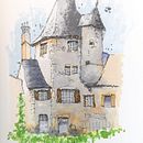 Mein Abschlussprojekt für den Kurs: Expressive Architekturskizzen mit Markern. Un proyecto de Bocetado, Dibujo, Ilustración arquitectónica, Sketchbook e Ilustración con tinta de dominic_d - 02.10.2022