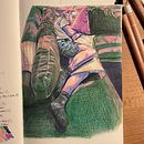 Expressive Figure Drawing: Explore Lines, Shapes, and Colors. Traditional illustration, Drawing, Colored Pencil Drawing, and Figure Drawing project by DiGa Me - 09.29.2022