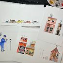 My project for course:  Imaginary Places: Draw, Paint, and Digitize on Photoshop. Een project van  Schetsen,  Tekening, Digitale illustratie,  Architecturale illustratie y Verhaallijn van Alan Furst - 03.10.2022
