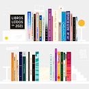 Rediseñando lo leído en 2021 Ein Projekt aus dem Bereich Design, Grafikdesign, Vektorillustration, T, pografie und Verlagsdesign von Agu Luque - 26.01.2022