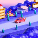Driving car. Traditional illustration, Motion Graphics, 3D, Animation, Art Direction, 3D Animation, 3D Modeling, Digital Illustration, 3D Design, and Animated Illustration project by Ana Porta - 10.04.2022