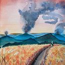 Mon projet du cours : Techniques d’aquarelle moderne : couleur, onirisme et émotions. Un progetto di Illustrazione tradizionale, Belle arti, Pittura e Pittura ad acquerello di billaudmelanie - 04.10.2022