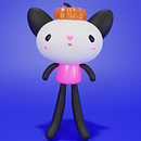 My project for course: Kawaii Character Creation in 3D with Blender . Un progetto di Illustrazione tradizionale, Character design, Illustrazione digitale, Modellazione 3D e Manga di Alena Sherstneva - 05.10.2022