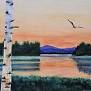 "Calm" - mon projet du cours : Paysages atmosphériques à l'aquarelle. Un projet de Beaux Arts, Peinture , et Aquarelle de Oliwia - 05.10.2022