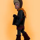 Mi proyecto del curso: Creación de personajes: del 2D al 3D. Un proyecto de 3D, Diseño de personajes, Diseño de personajes 3D y Diseño 3D de Maria Fernanda Rodriguez Jimenez - 05.10.2022