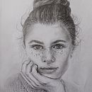 Mój projekt z kursu: Realistyczny portret ołówkiem: przedstawiaj historie i emocje. Un projet de Illustration traditionnelle, Dessin au cra, on, Dessin, Dessin de portrait , et Dessin réaliste de dagkab74 - 05.10.2022