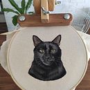 Mi proyecto del curso: Retratos bordados de mascotas: pinta con hilo. Bordado, Ilustração naturalista, e Design têxtil projeto de Joanna Ibarra - 08.10.2022