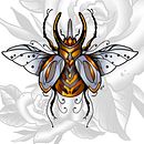 Mi proyecto del curso: Diseño de tatuajes artísticos con efectos dorados en Procreate. Traditional illustration, Digital Illustration, and Tattoo Design project by Claudia Rocule - 10.09.2022