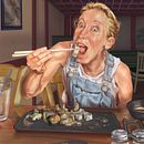 Delicious Sushi. Un proyecto de Ilustración tradicional, Pintura, Pintura digital, Dibujo artístico, Dibujo de Retrato, Estampación, Stor, telling y Creatividad de be_shore - 10.10.2022