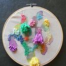 Mi proyecto del curso: Técnicas básicas de bordado y acuarela . % Estefanía Rodríguez Ivanović tarafından hazırlanan Tablo, Sulubo, a Resim, Nakış, Ve Tekstil Tasarımı projesi - 10.09.2022