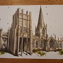 Sketching in Sheffield. Un proyecto de Bocetado, Dibujo, Ilustración arquitectónica, Sketchbook e Ilustración con tinta de andrejcarpinato - 10.10.2022