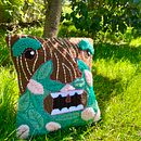 Mi proyecto del curso: Bordado XL con aguja mágica. Un progetto di Ricamo, Interior Design, Punch needle e Textile Design di Fernanda Mahuzier - 11.10.2022