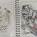 Mandy's sketchbook: Illustrated Diary: Fill Your Sketchbook with Experiences. Traditional illustration, Sketching, Drawing, Sketchbook & Ink Illustration project by Amanda Brown - 10.11.2022