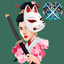 Kitsune . Ilustrație tradițională, Design de caractere, Desen, Desen de portret și Desen artistic de Cristian Lopes - 05.20.2022