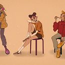 My project for course: Drawing Appealing Characters with Personality Ein Projekt aus dem Bereich Design von Figuren, Skizzenentwurf, Zeichnung, Stor, telling, Stor, board, Artistische Zeichnung und Erzählung von Luiza Calistru - 12.10.2022
