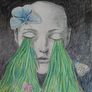 My project for course: Chiaroscuro Creative Portrait with Pencils. Un projet de Illustration traditionnelle, Dessin au cra, on, Dessin de portrait, Dessin artistique, Dessin aux cra , et ons de couleur de Markéta Roska - 14.10.2022