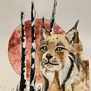 Mon projet du cours : Portraits expressifs d'animaux à l'aquarelle. Ilustração tradicional, Pintura em aquarela, Desenho realista e Ilustração naturalista projeto de Virginie Boivin - 12.10.2022